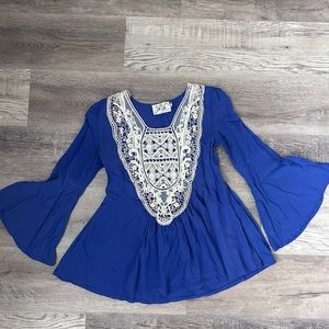 Vava by Joy Han Bell Sleeved Blouse